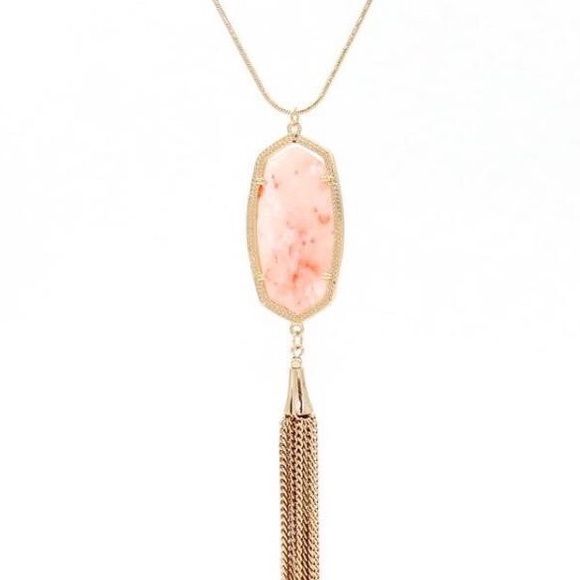 “Ballerina Pink” long tassel Necklace - Picture 1 of 2